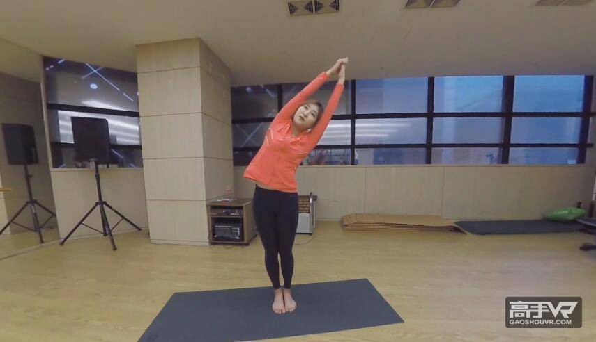绝佳身材：韩国美女教你做瑜伽全景视频#1