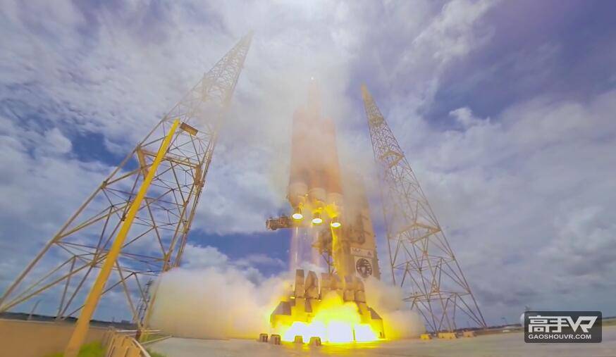 十分震撼：德尔塔IV重型火箭发射现场全景视频